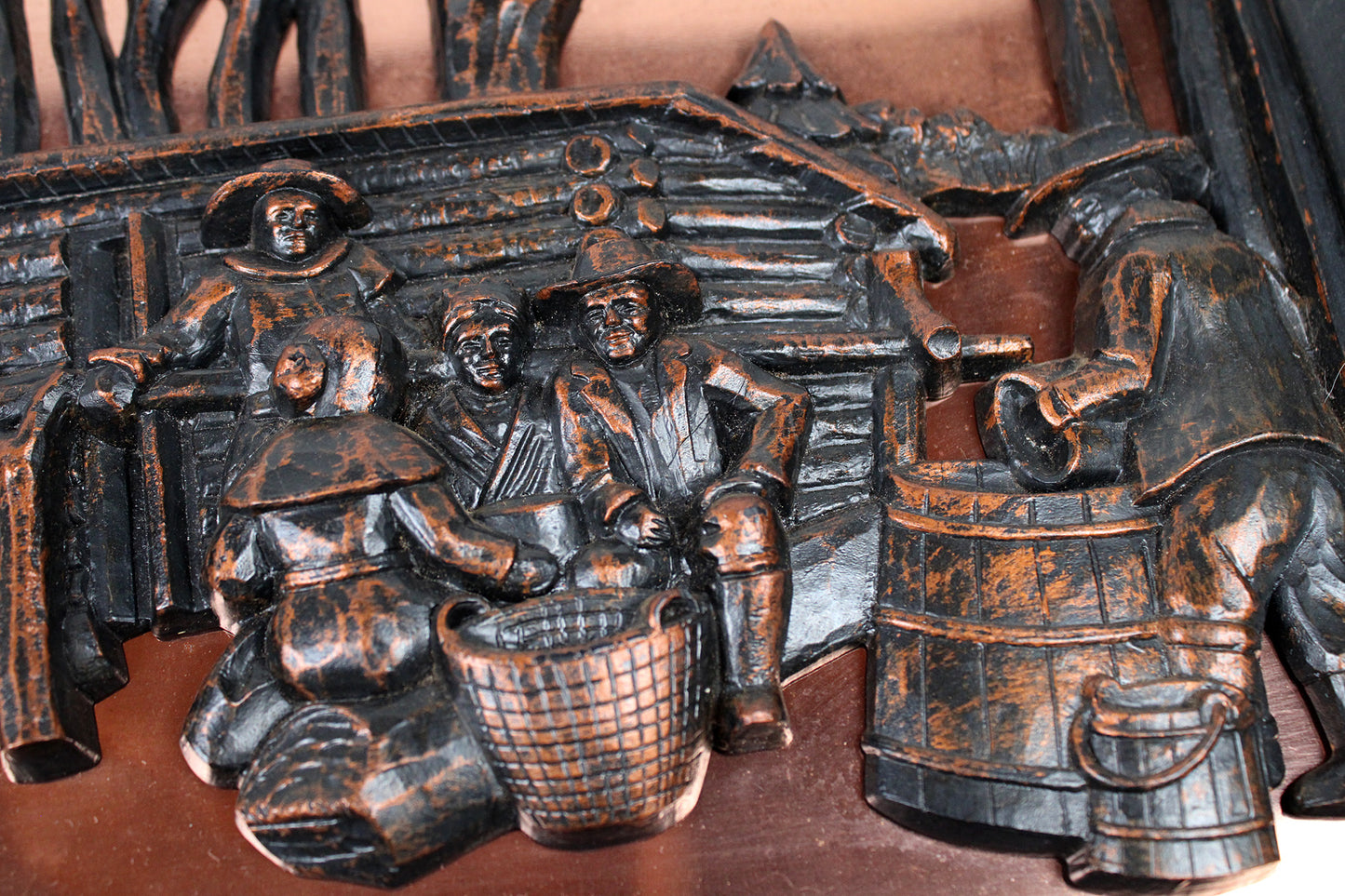 “Maple Sugar Time” 3D Framed Plaque By Coppercraft Guild Of Taunton, Massachusetts