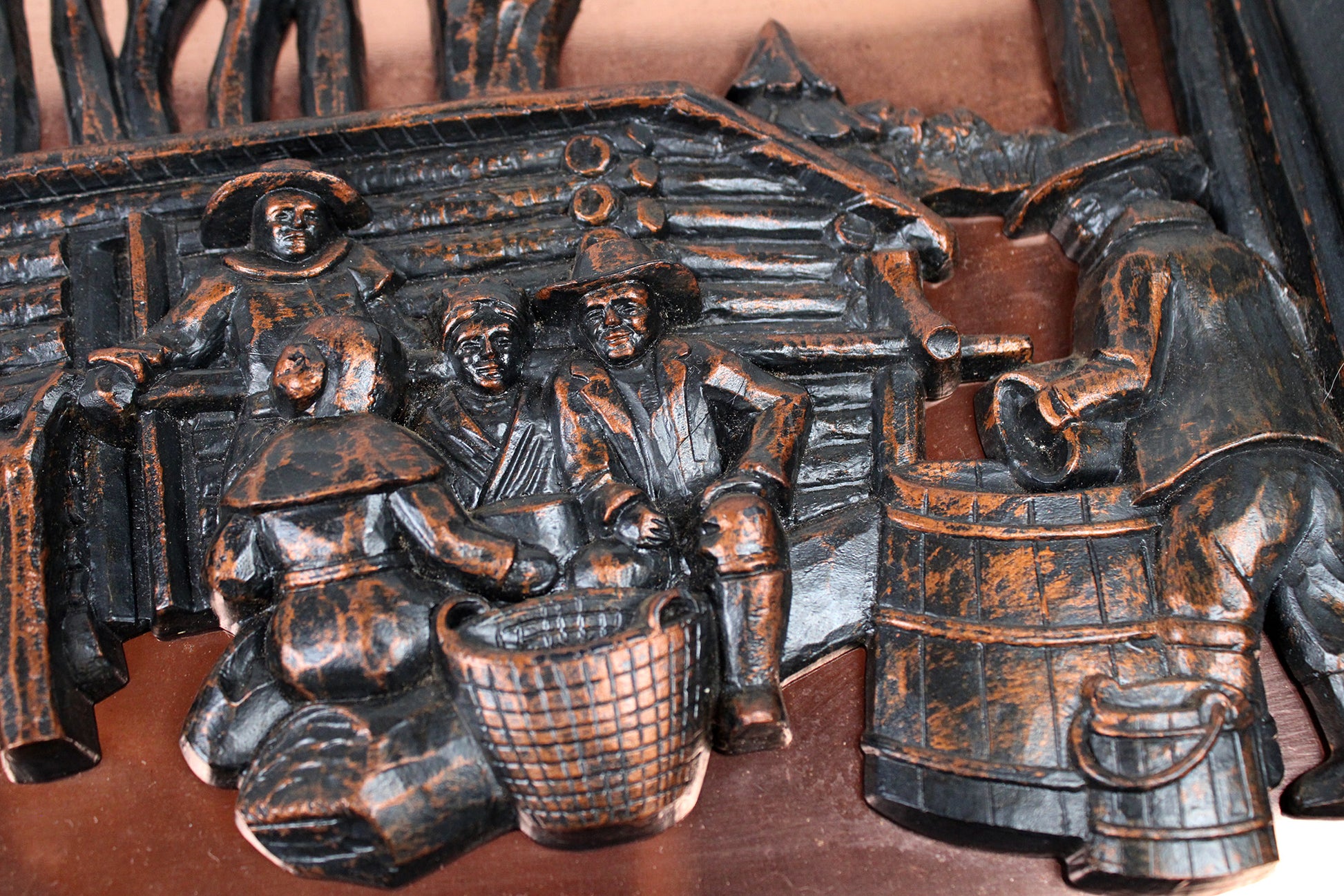 “Maple Sugar Time” 3D Framed Plaque By Coppercraft Guild Of Taunton, Massachusetts