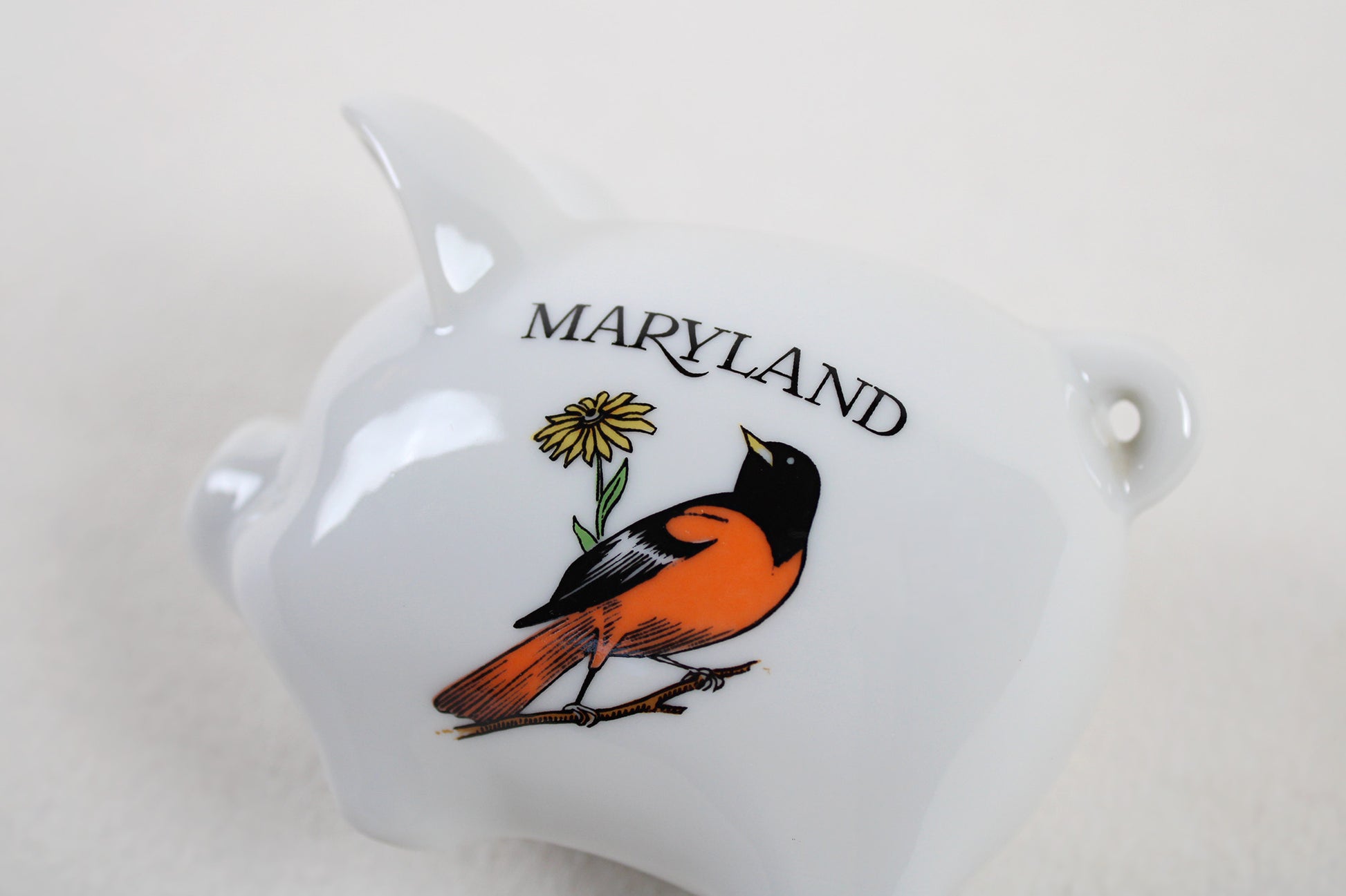 Souvenir Of Maryland Ceramic Piggy Bank