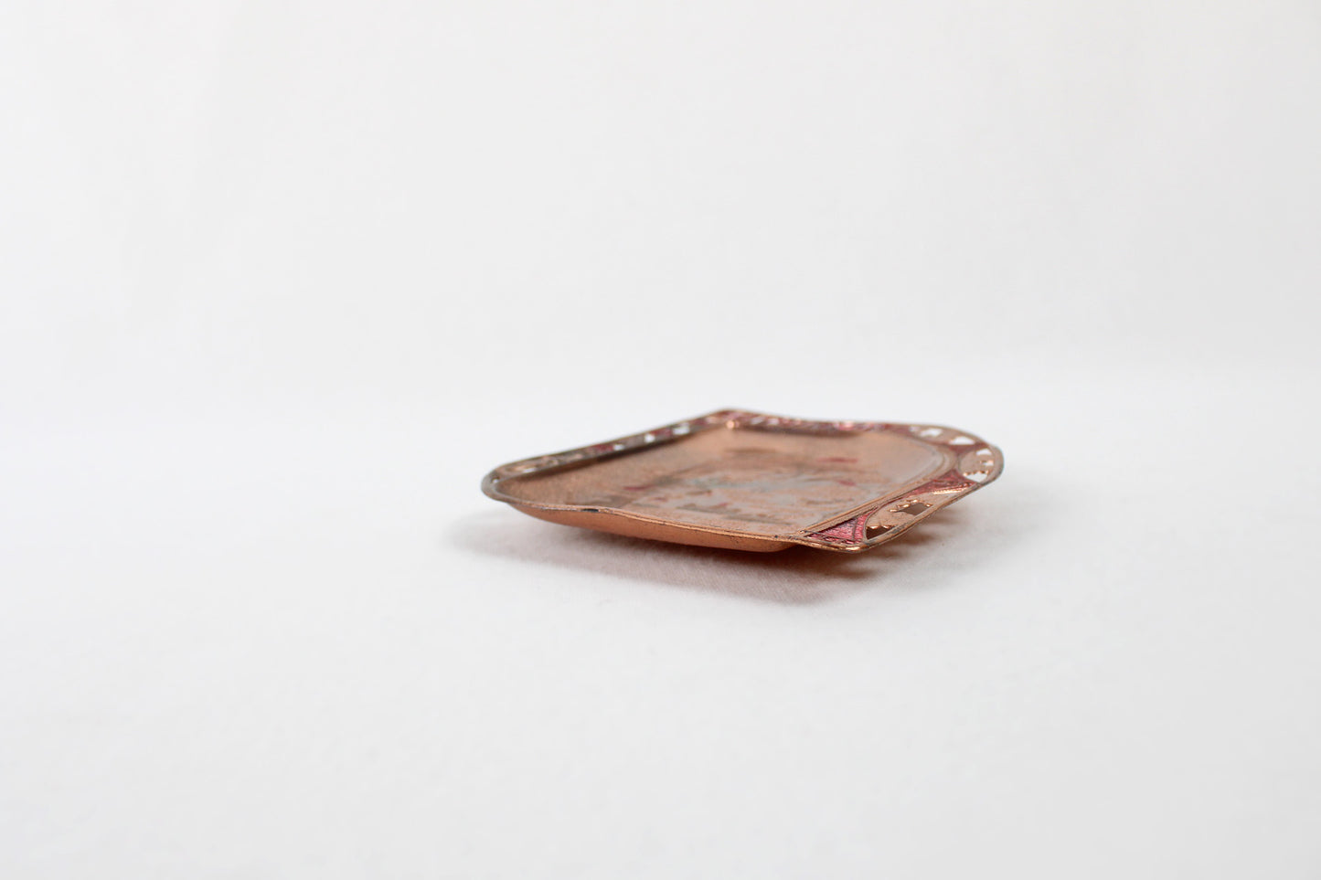 Michigan Small Metal Tray Souvenir (Copper Plating)