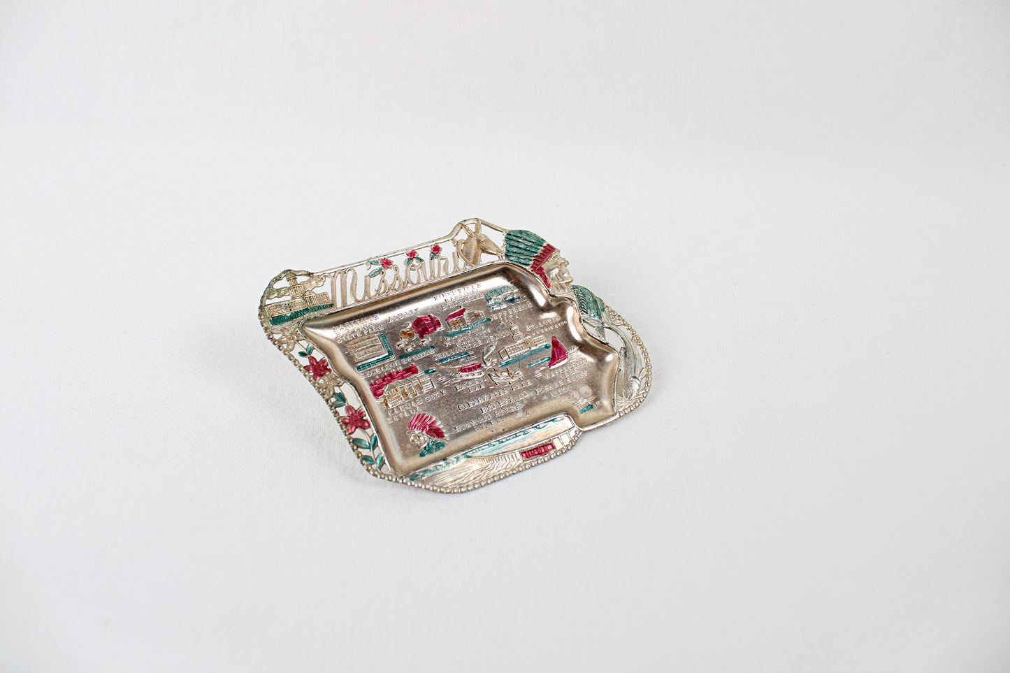Missouri Small Metal Tray Souvenir 