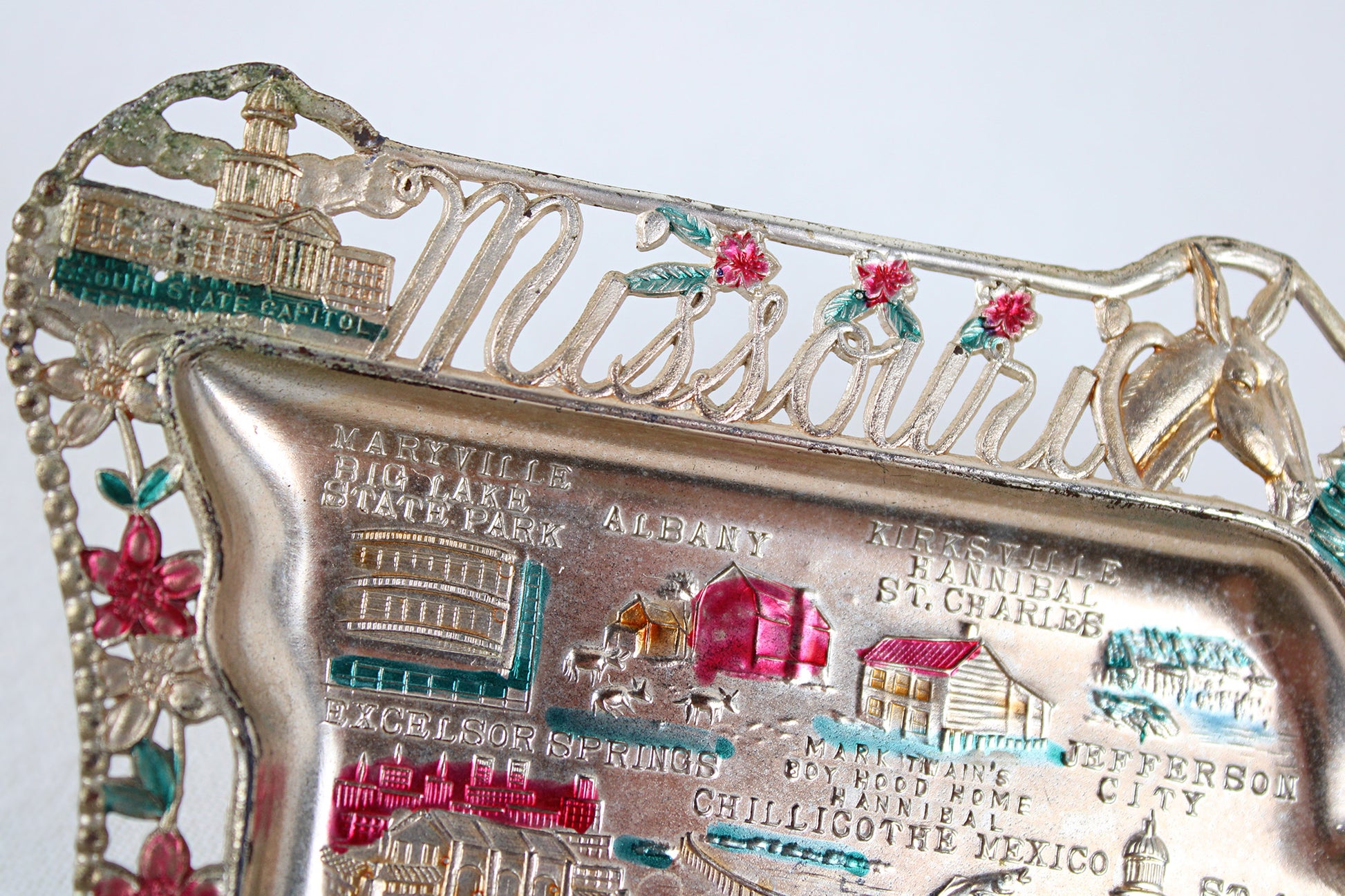 Missouri Small Metal Tray Souvenir 