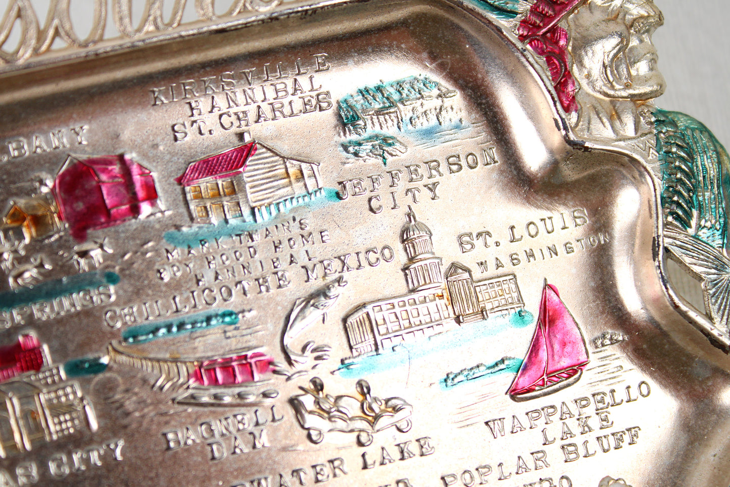 Missouri Small Metal Tray Souvenir 