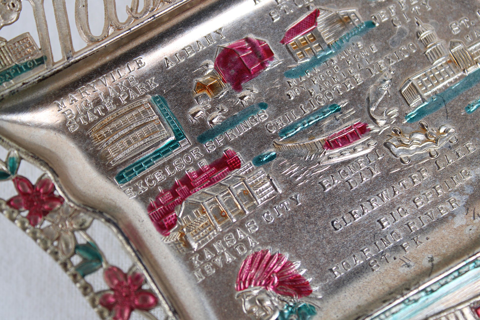 Missouri Small Metal Tray Souvenir 