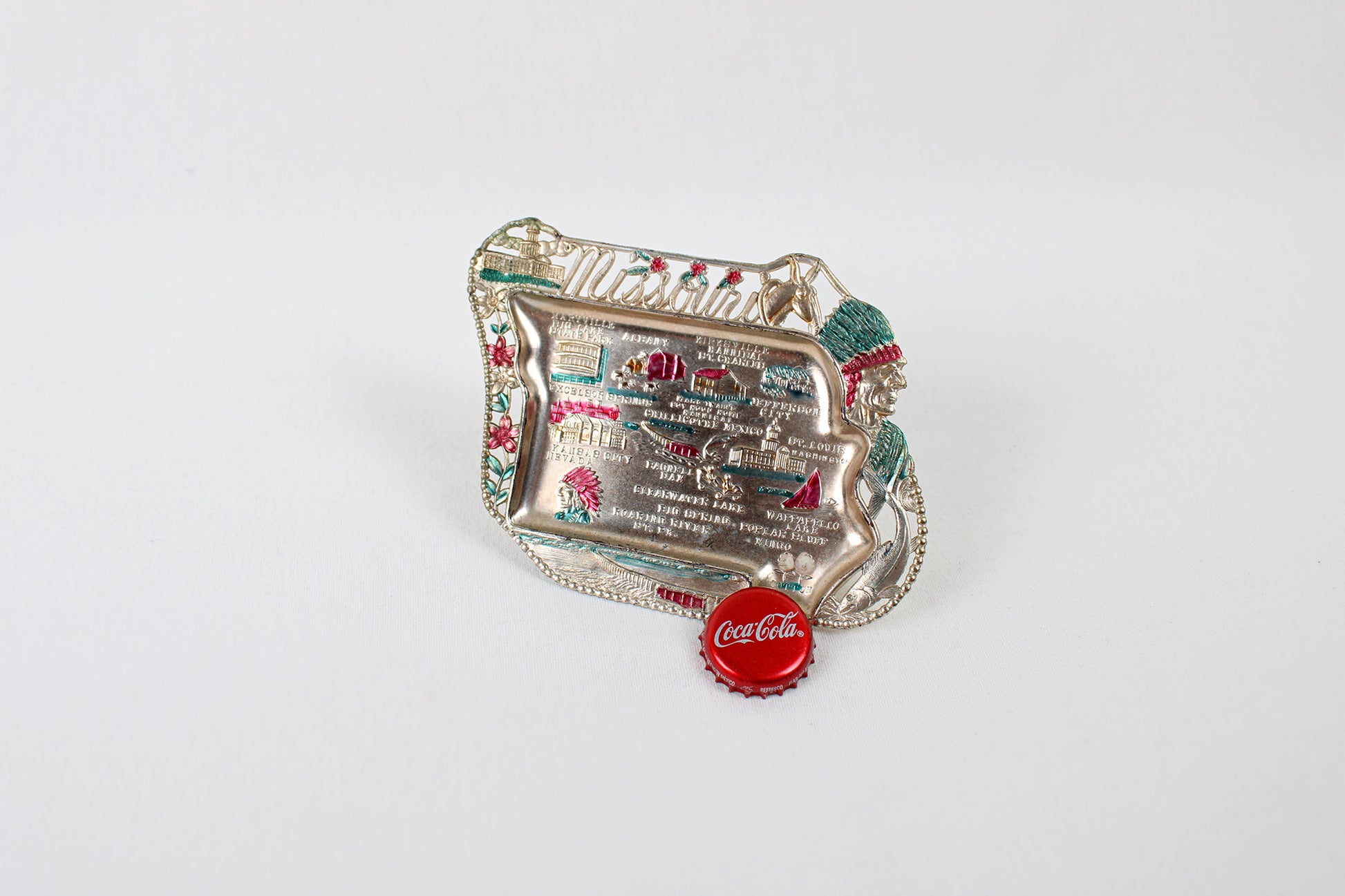 Missouri Small Metal Tray Souvenir 