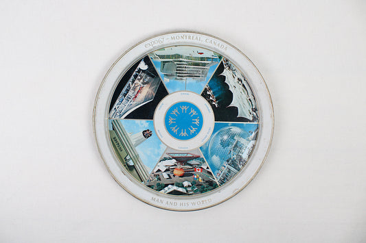 Montreal Canada EXPO67 Souvenir Metal Serving Tray