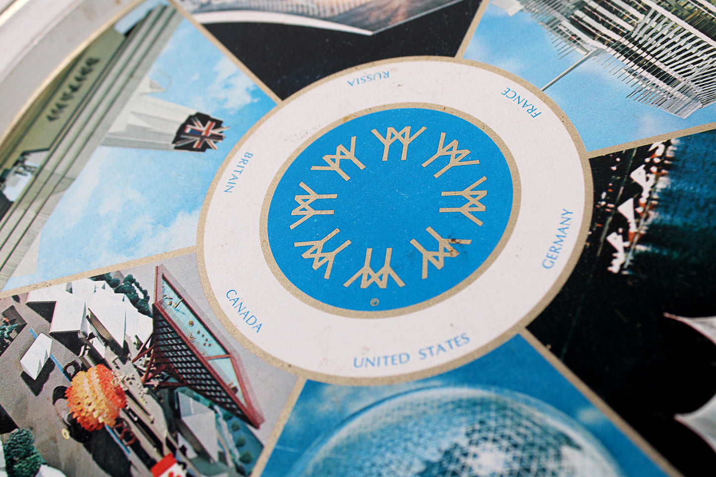 Montreal Canada EXPO67 Souvenir Metal Serving Tray