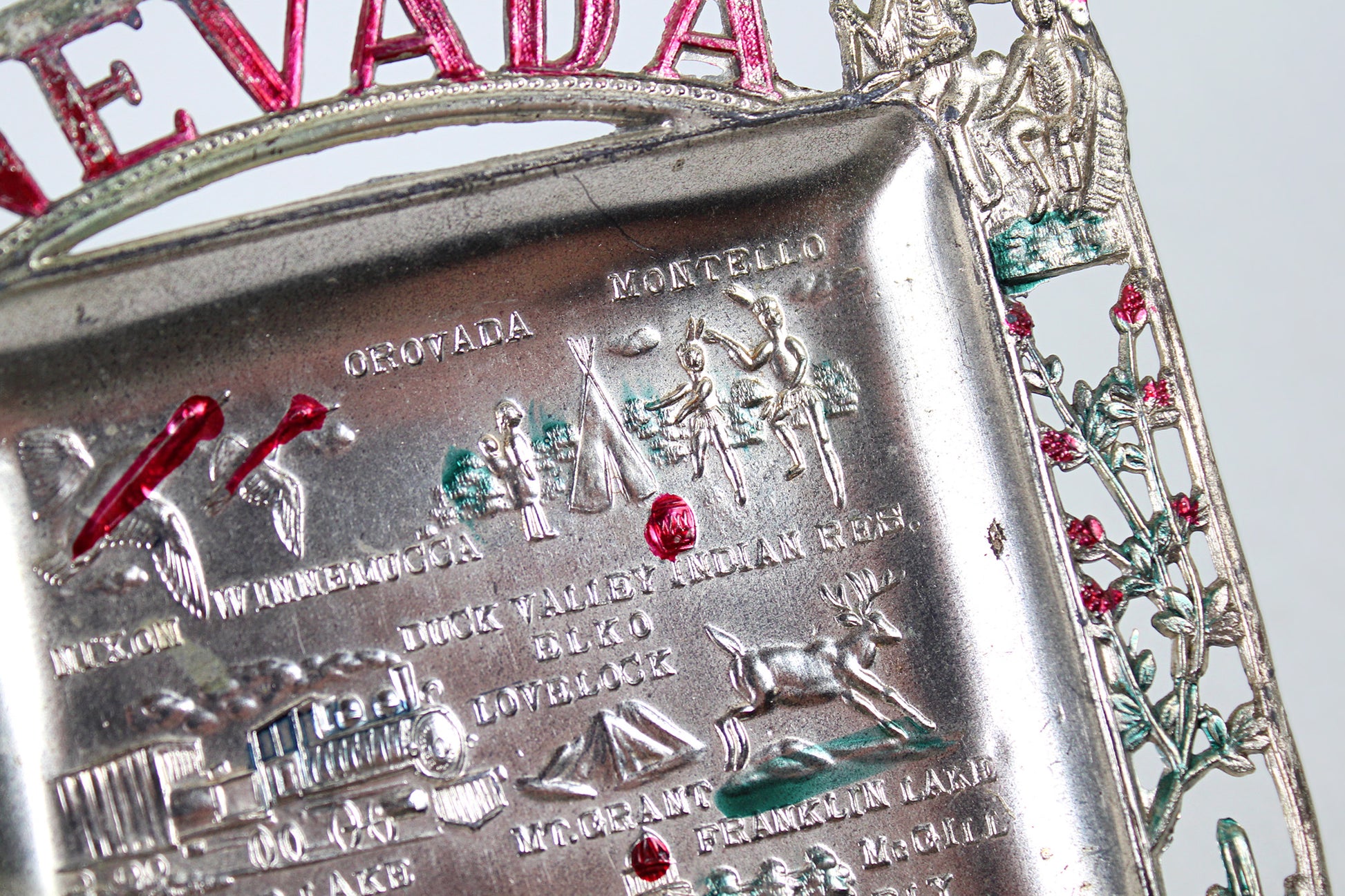 Nevada Small Metal Tray Souvenir
