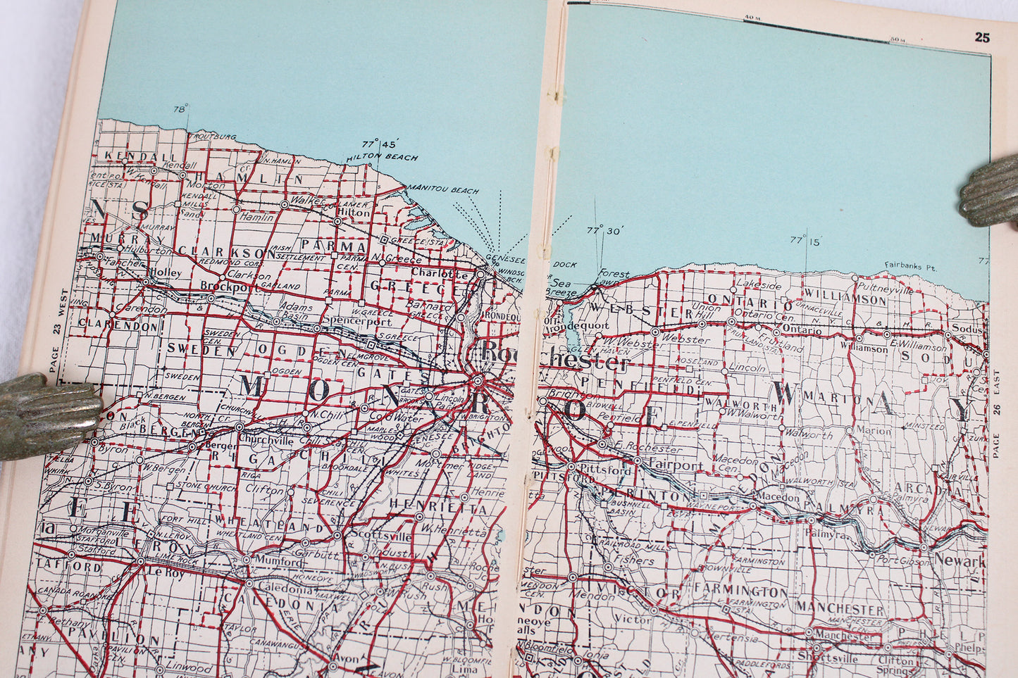 The Official Maps of New York Booklet Atlas by The National Survey Co.