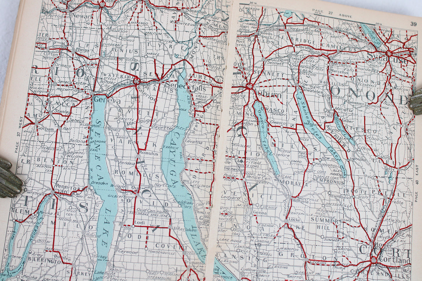 The Official Maps of New York Booklet Atlas by The National Survey Co.