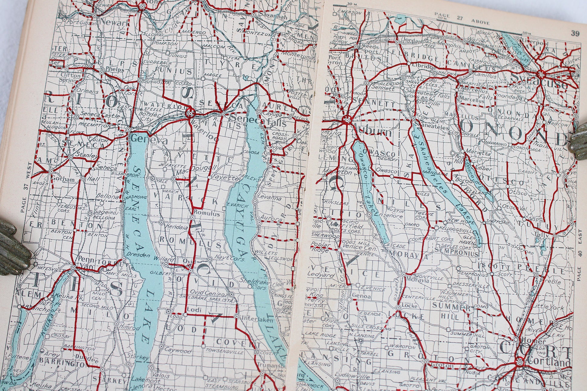 The Official Maps of New York Booklet Atlas by The National Survey Co.