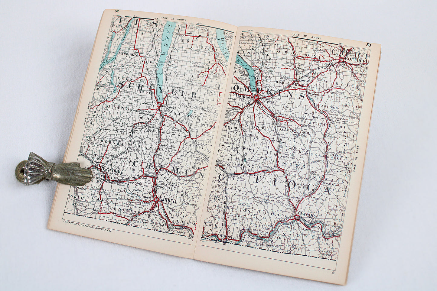 The Official Maps of New York Booklet Atlas by The National Survey Co.