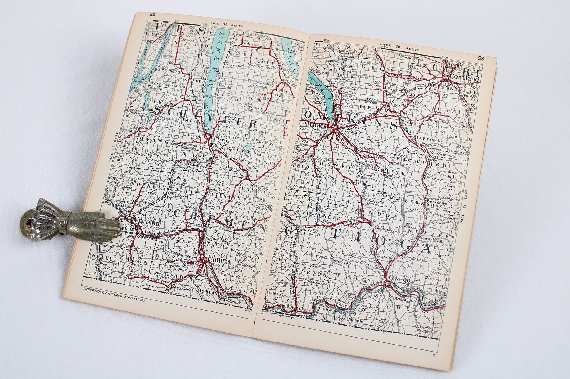 The Official Maps of New York Booklet Atlas by The National Survey Co.