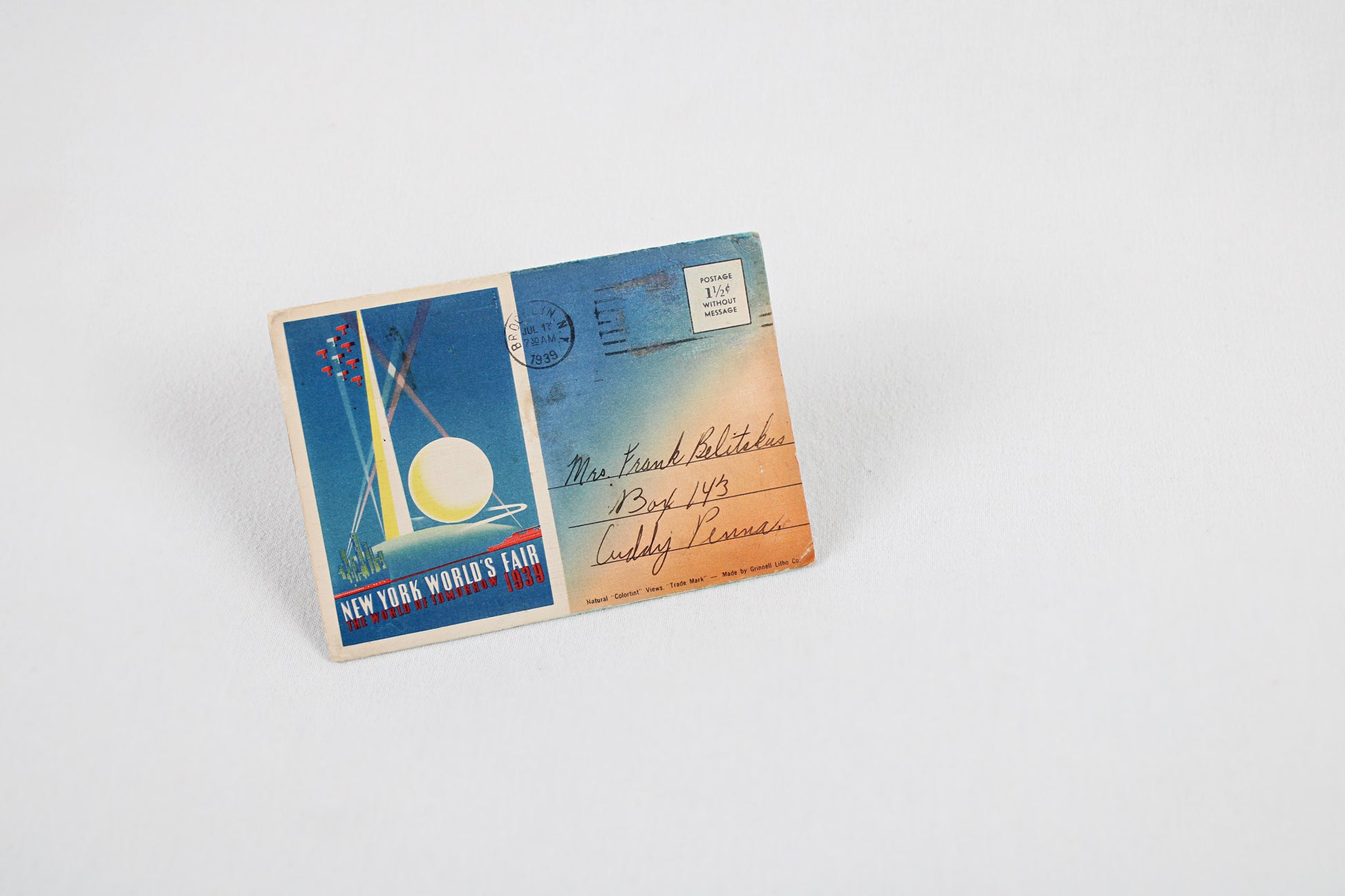 New York World's Fair 1939 “The World of Tomorrow” / Accordion Postcard Set