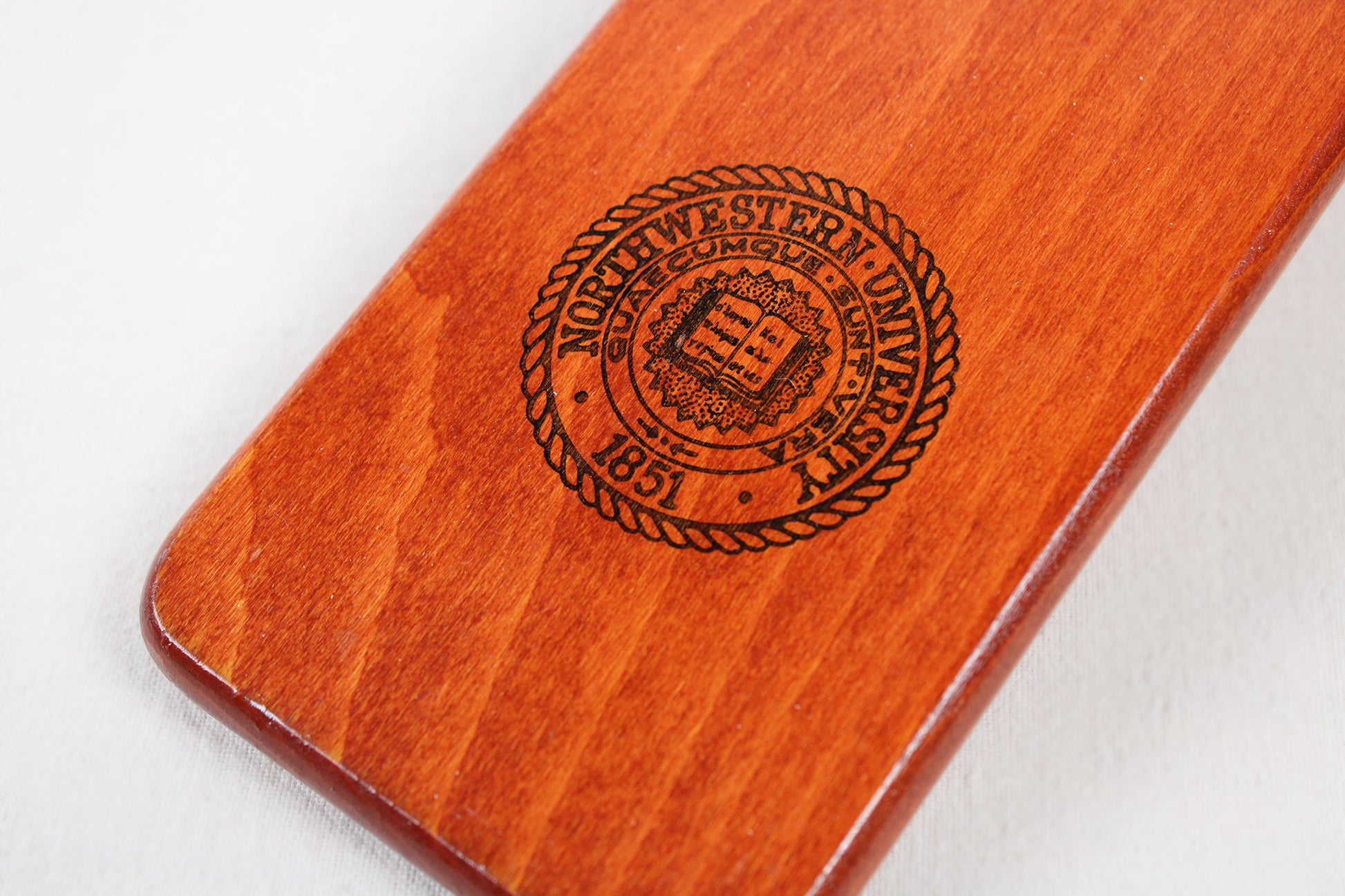 Northwestern University Varnished Hardwood Paddle Boards