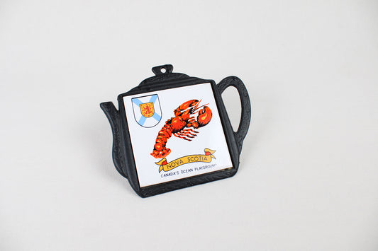 Nova Scotia “Canada’s Ocean Playground” Cast Iron Trivet