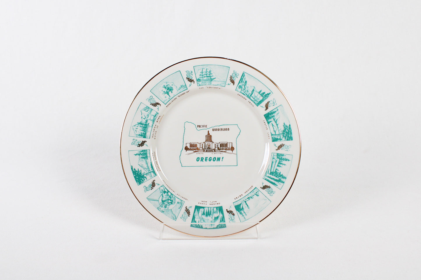 Oregon Pacific Wonderland Souvenir Plate