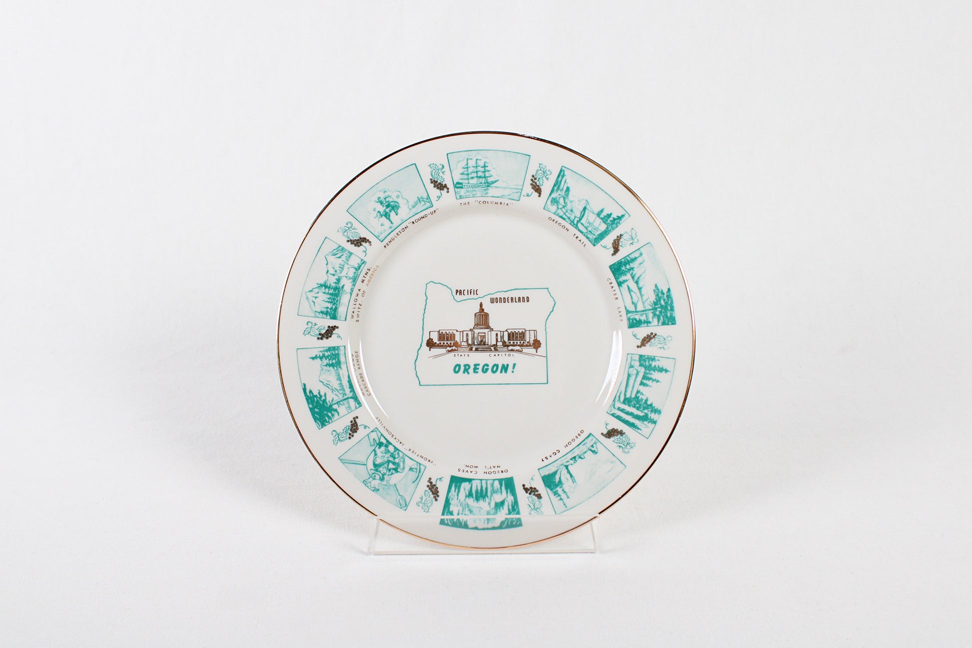 Oregon Pacific Wonderland Souvenir Plate