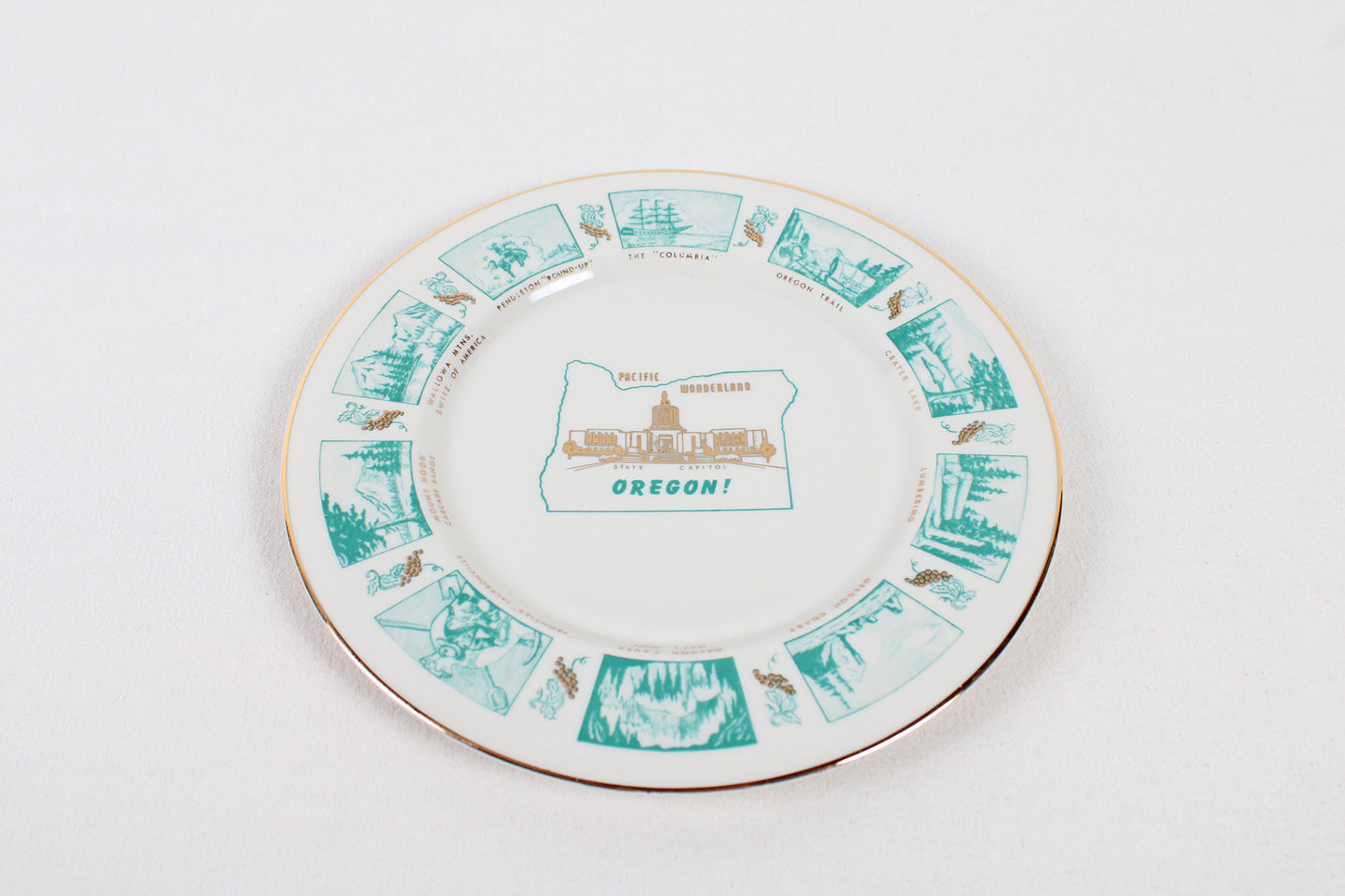 Oregon Pacific Wonderland Souvenir Plate