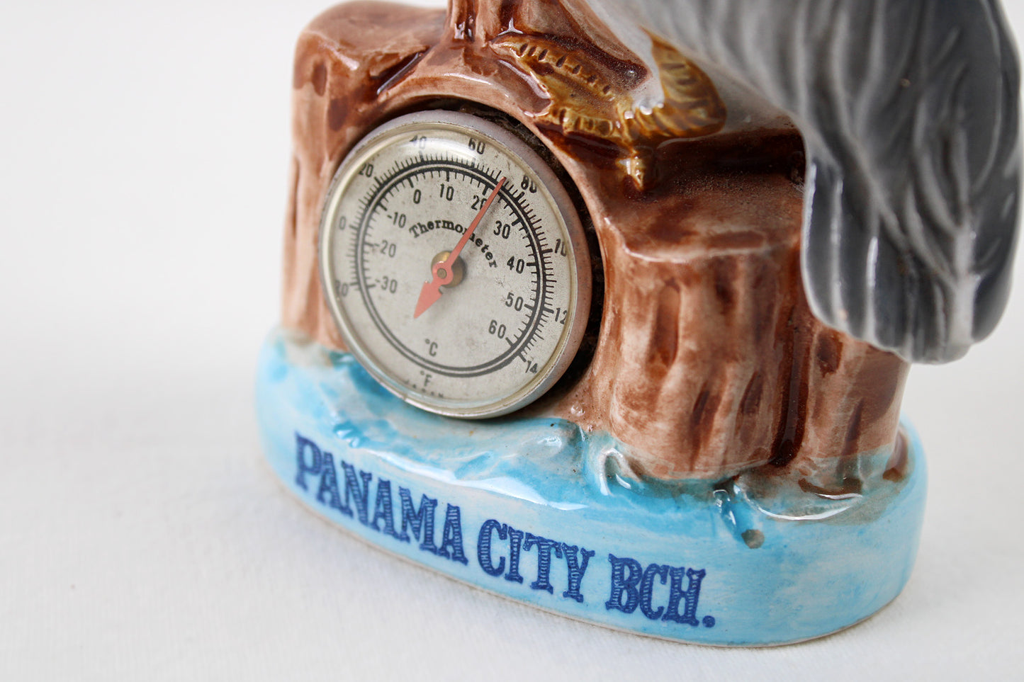 Florida’s Panama City Beach Pelican Souvenir Figurine With Thermometer