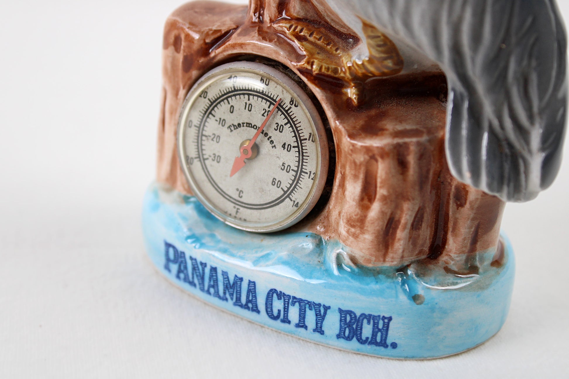 Florida’s Panama City Beach Pelican Souvenir Figurine With Thermometer