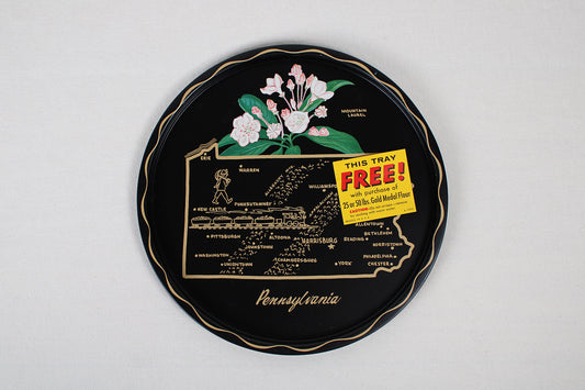 Pennsylvania Souvenir Metal Serving Tray