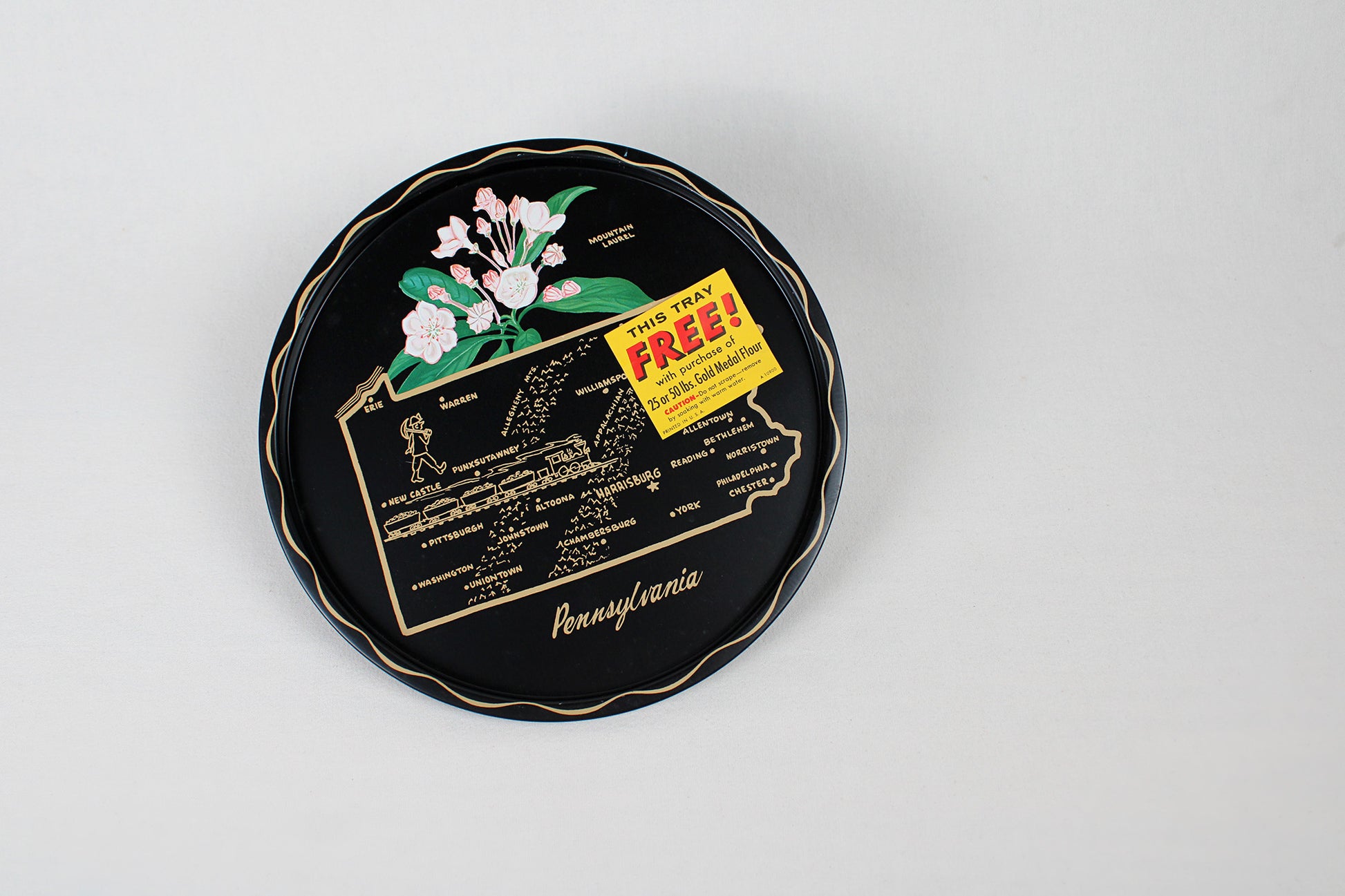 Pennsylvania Souvenir Metal Serving Tray