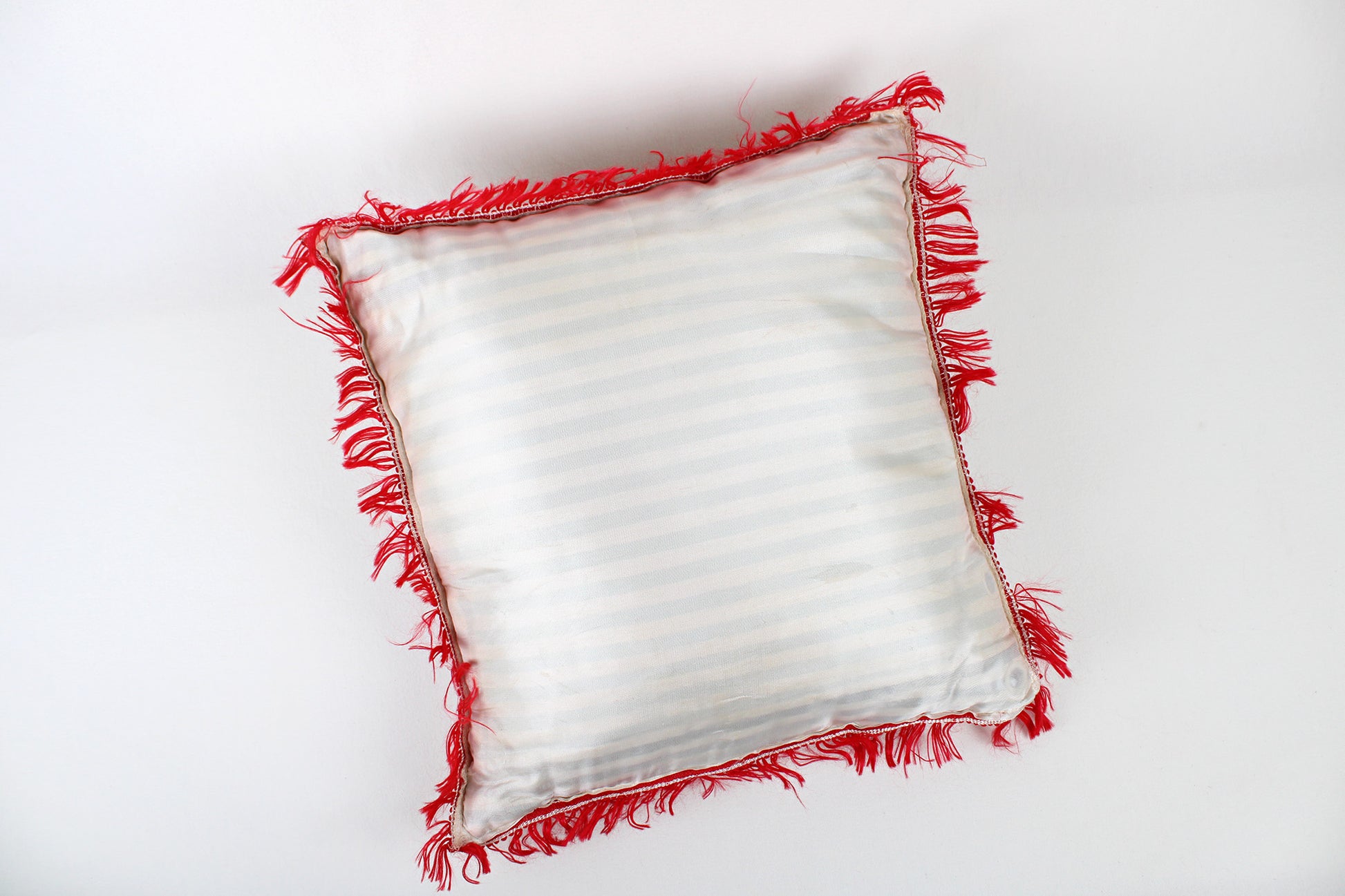 Phoenix, Arizona, Souvenir Fringed Satin Pillow Touting Area Attractions