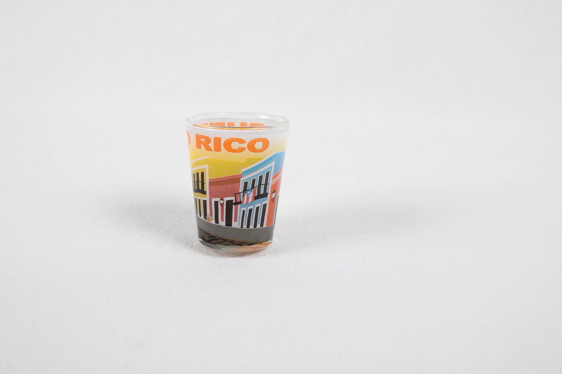 Puerto Rico Full Wrap Street Festival Souvenir Shot Glass