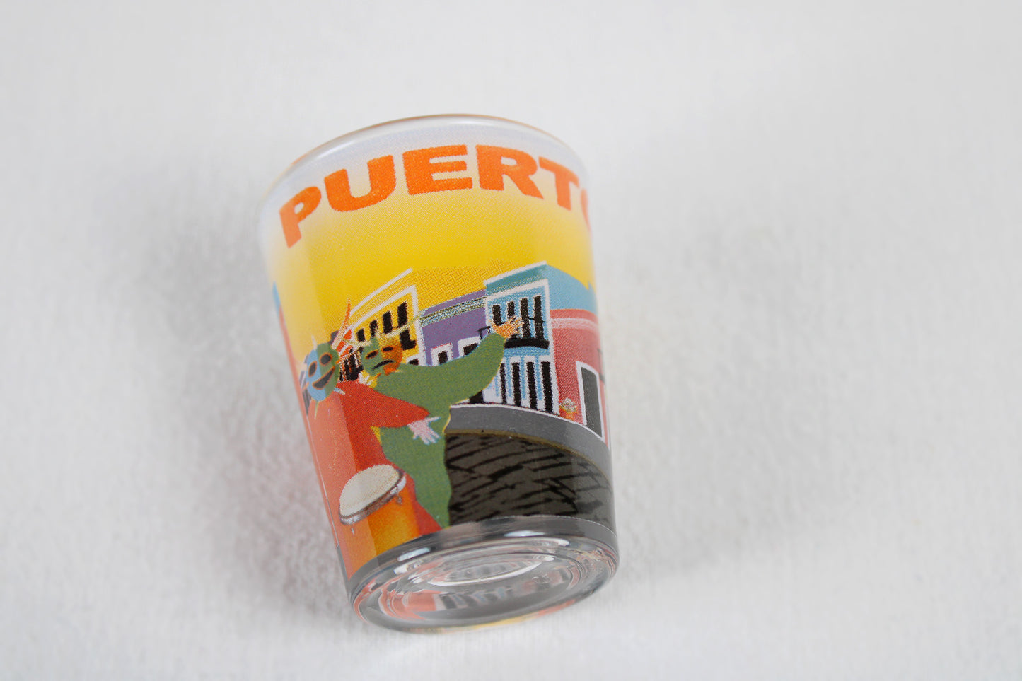 Puerto Rico Full Wrap Street Festival Souvenir Shot Glass