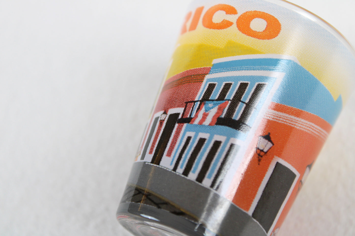 Puerto Rico Full Wrap Street Festival Souvenir Shot Glass