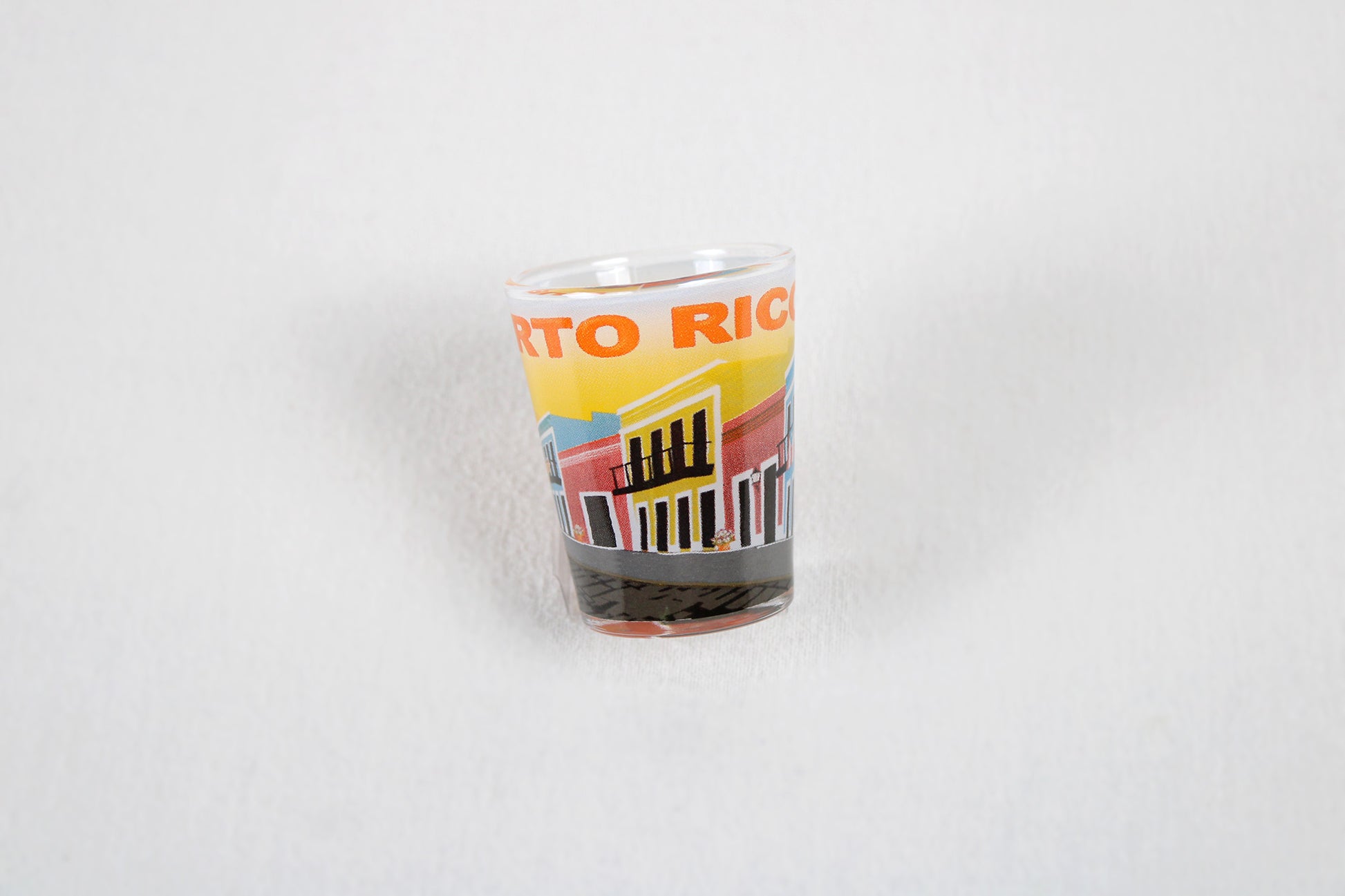Puerto Rico Full Wrap Street Festival Souvenir Shot Glass