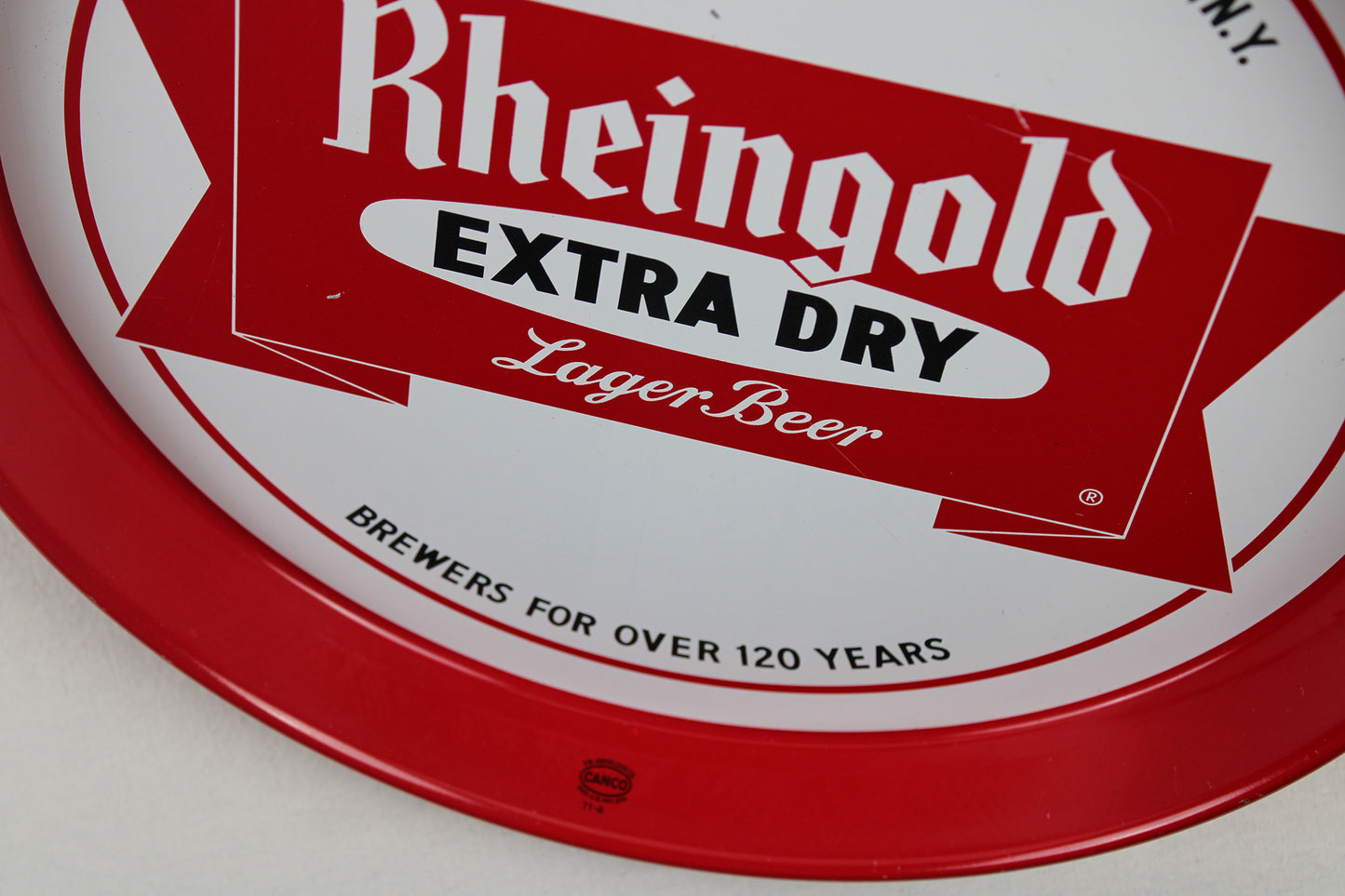 Rheingold Extra Dry Lager Beer Metal Bar Tray