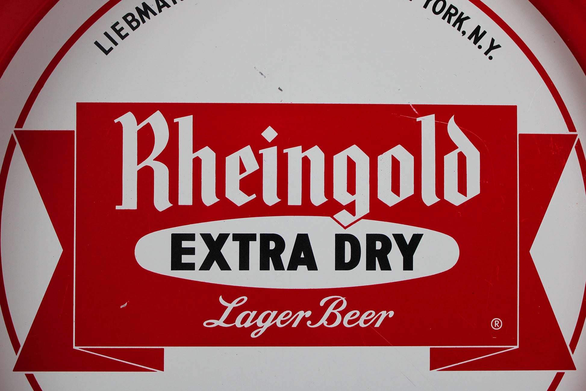 Rheingold Extra Dry Lager Beer Metal Bar Tray