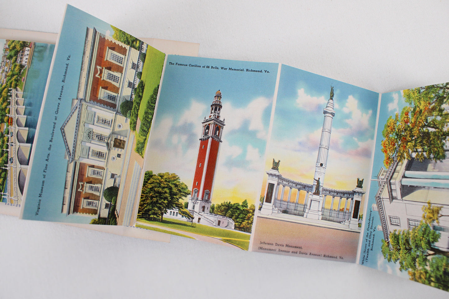 Richmond Virginia Souvenir Folder / Accordion Postcard Set