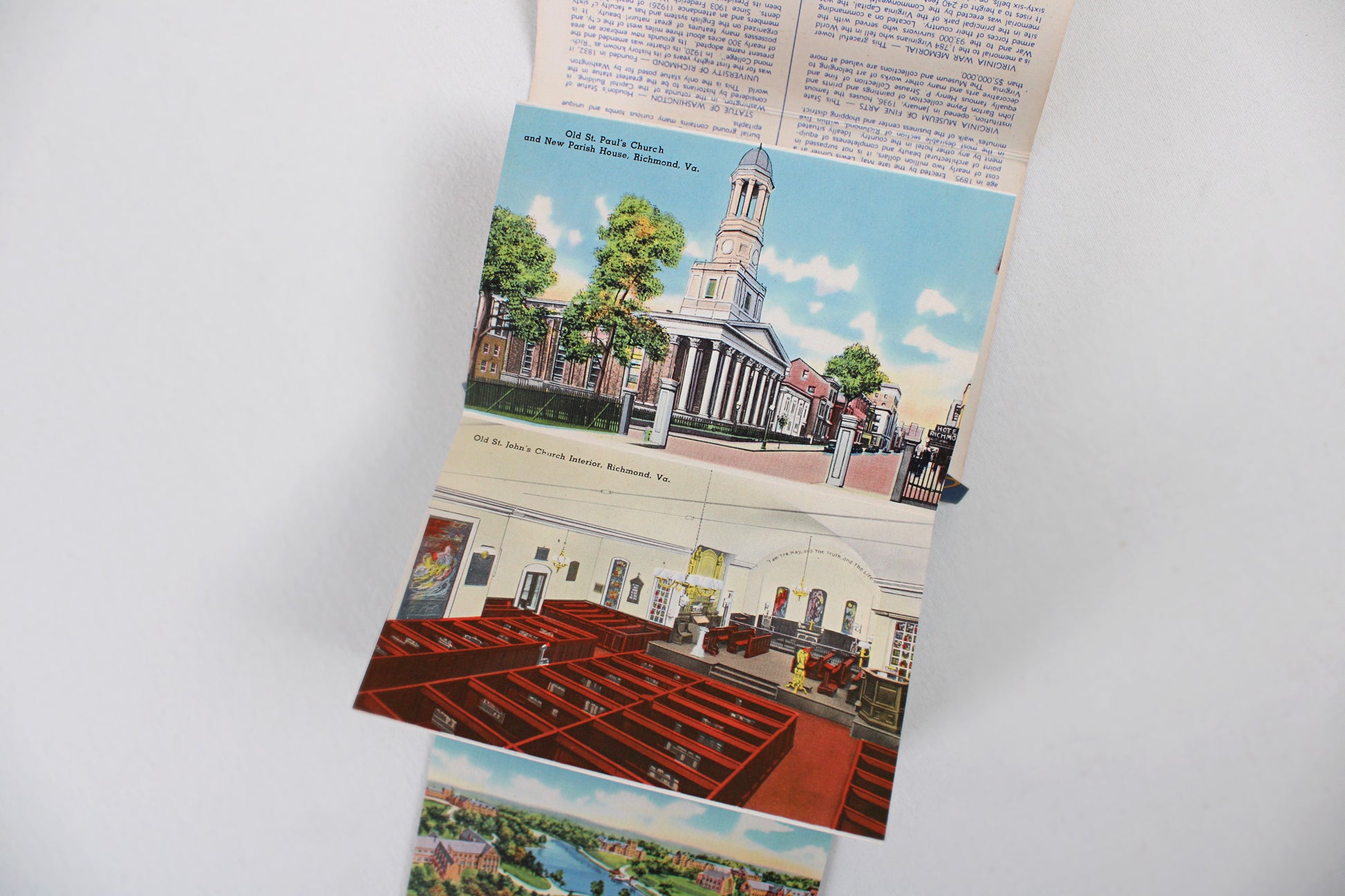 Richmond Virginia Souvenir Folder / Accordion Postcard Set
