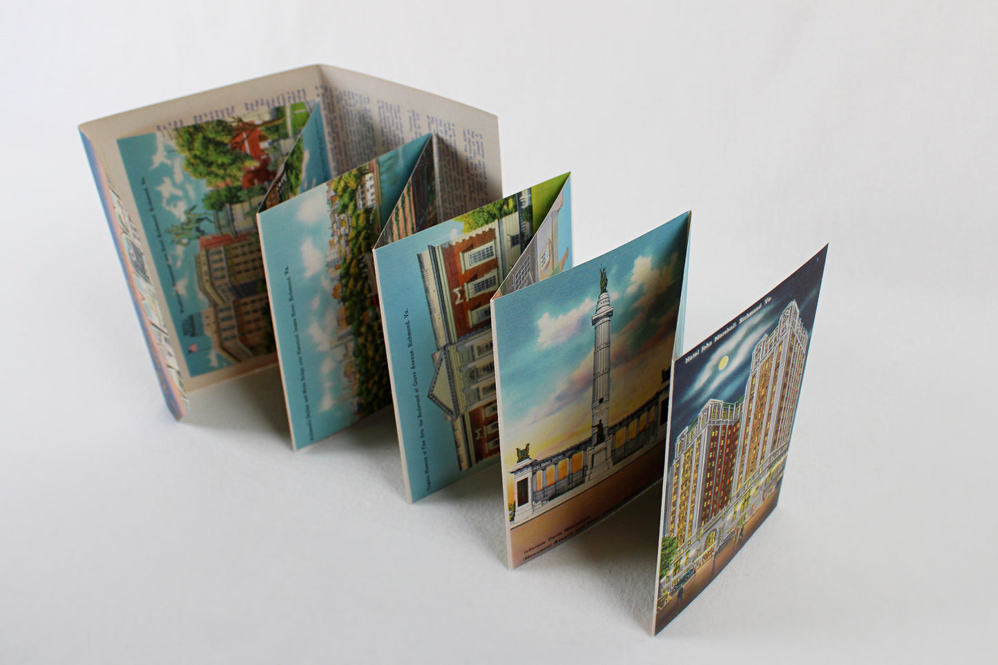 Richmond Virginia Souvenir Folder / Accordion Postcard Set