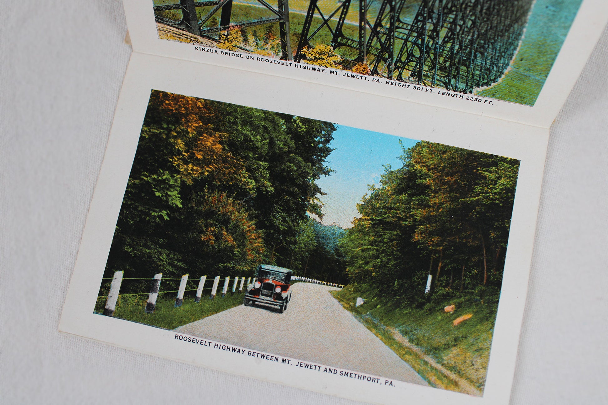 Roosevelt Highway, Pennsylvania "Souvenir Folder" / Accordion Postcard Set