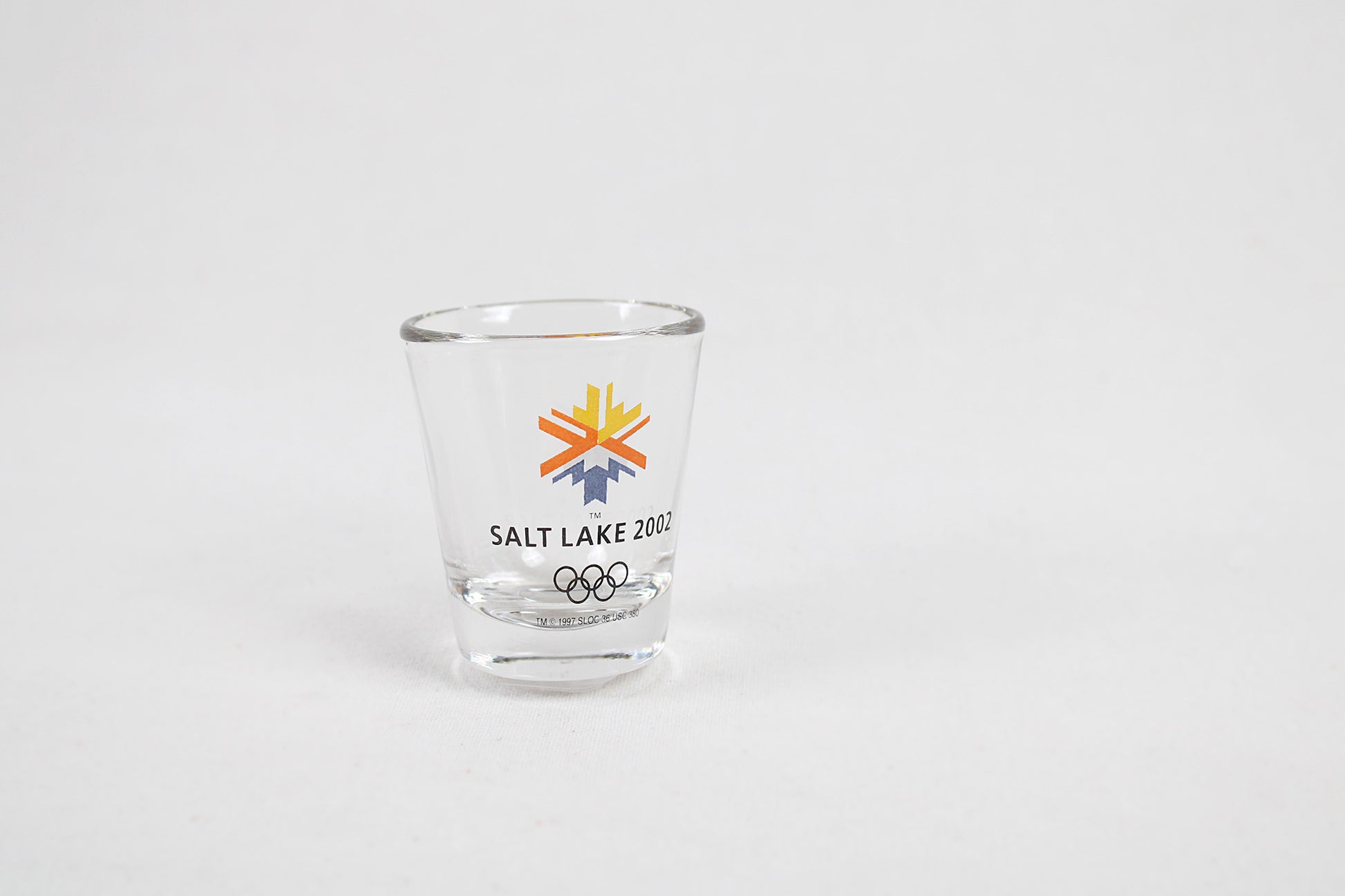 Salt Lake City, Utah, 2002 Winter Olympic Games Clear Shot Glass