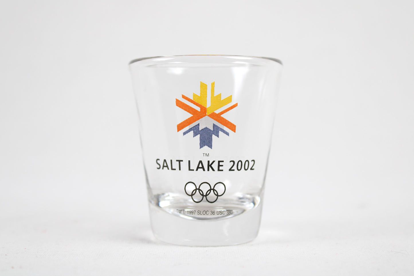 Salt Lake City, Utah, 2002 Winter Olympic Games Clear Shot Glass