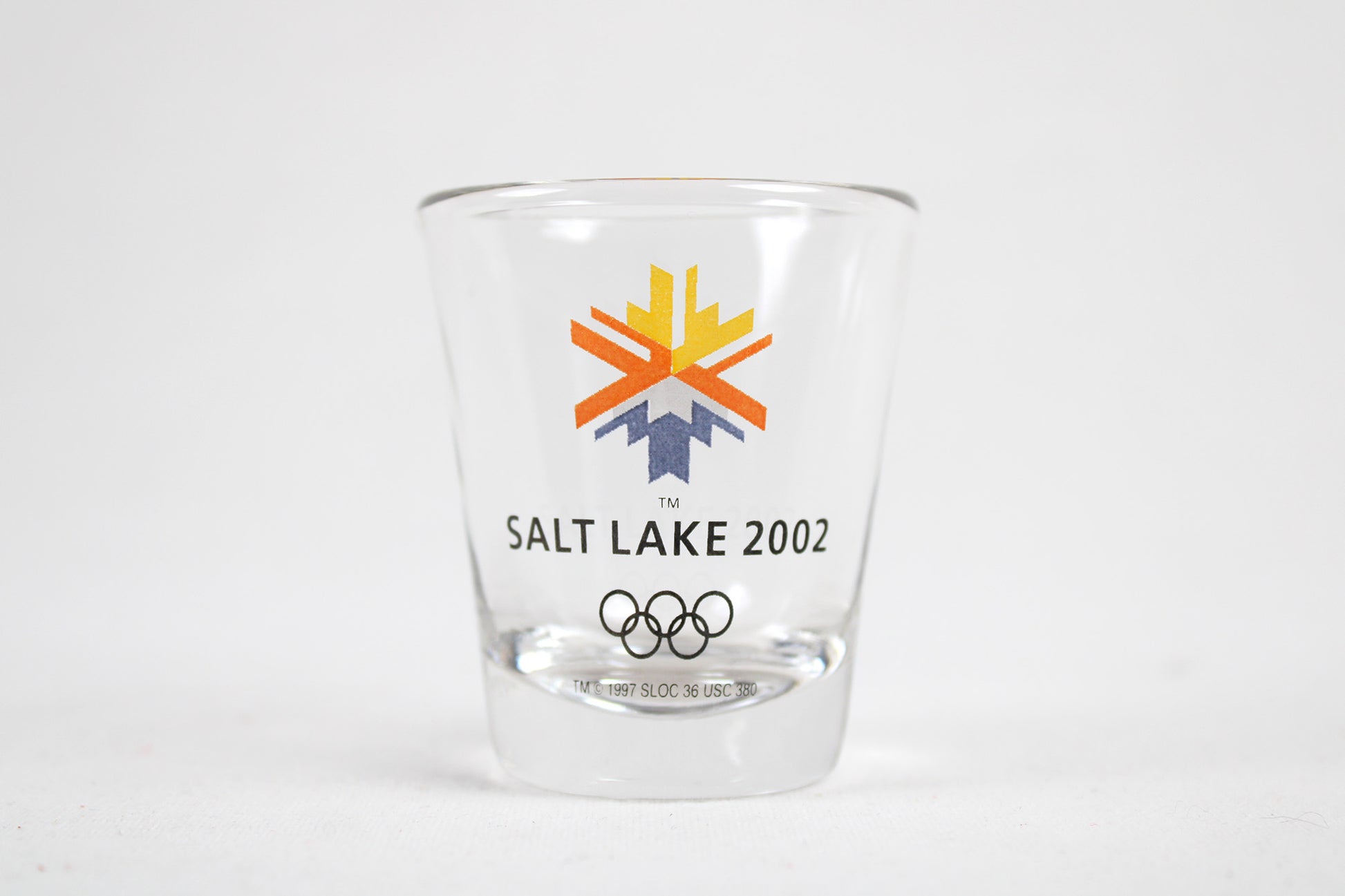 Salt Lake City, Utah, 2002 Winter Olympic Games Clear Shot Glass