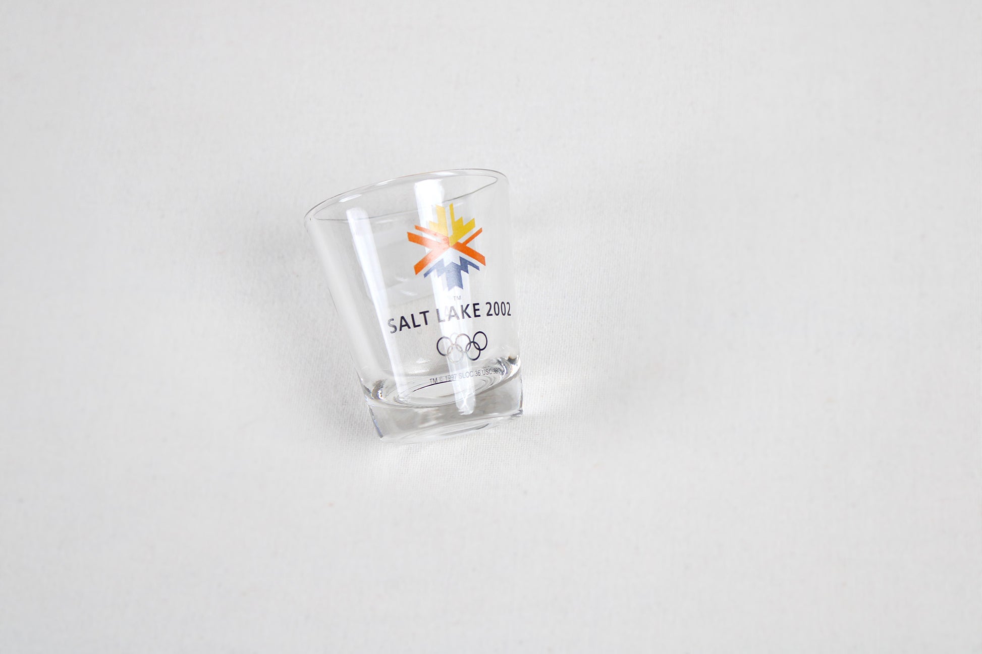 Salt Lake City, Utah, 2002 Winter Olympic Games Clear Shot Glass