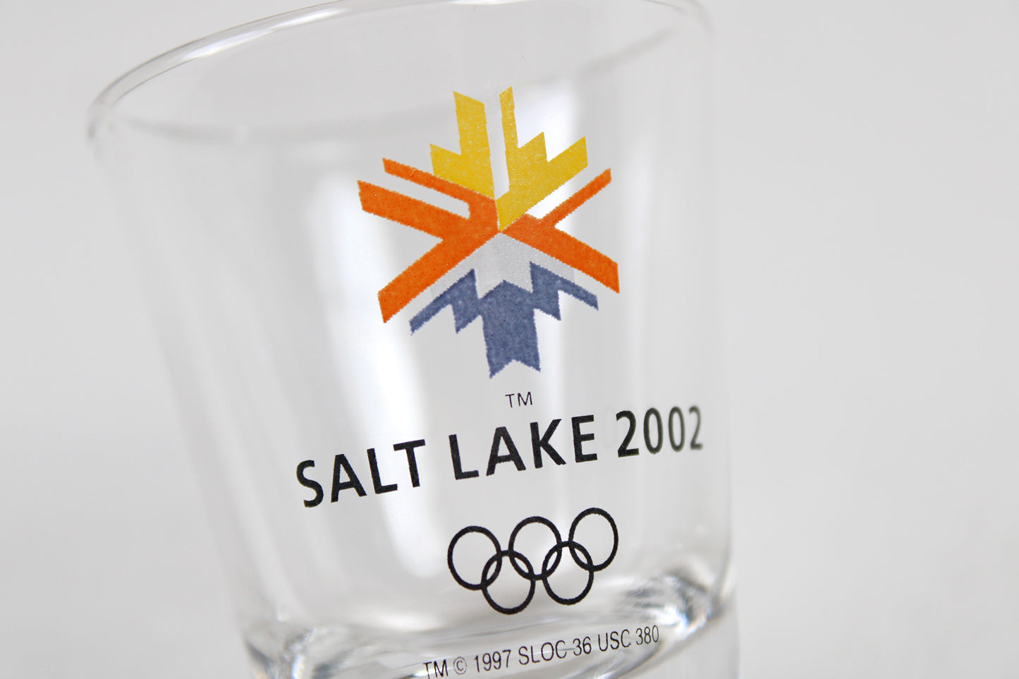 Salt Lake City, Utah, 2002 Winter Olympic Games Clear Shot Glass