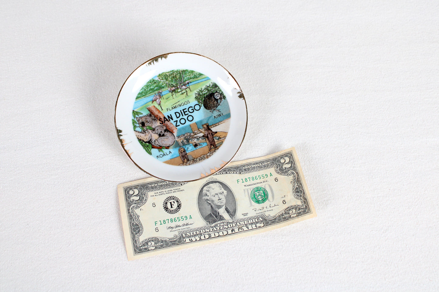 San Diego Zoo Small Souvenir Plate