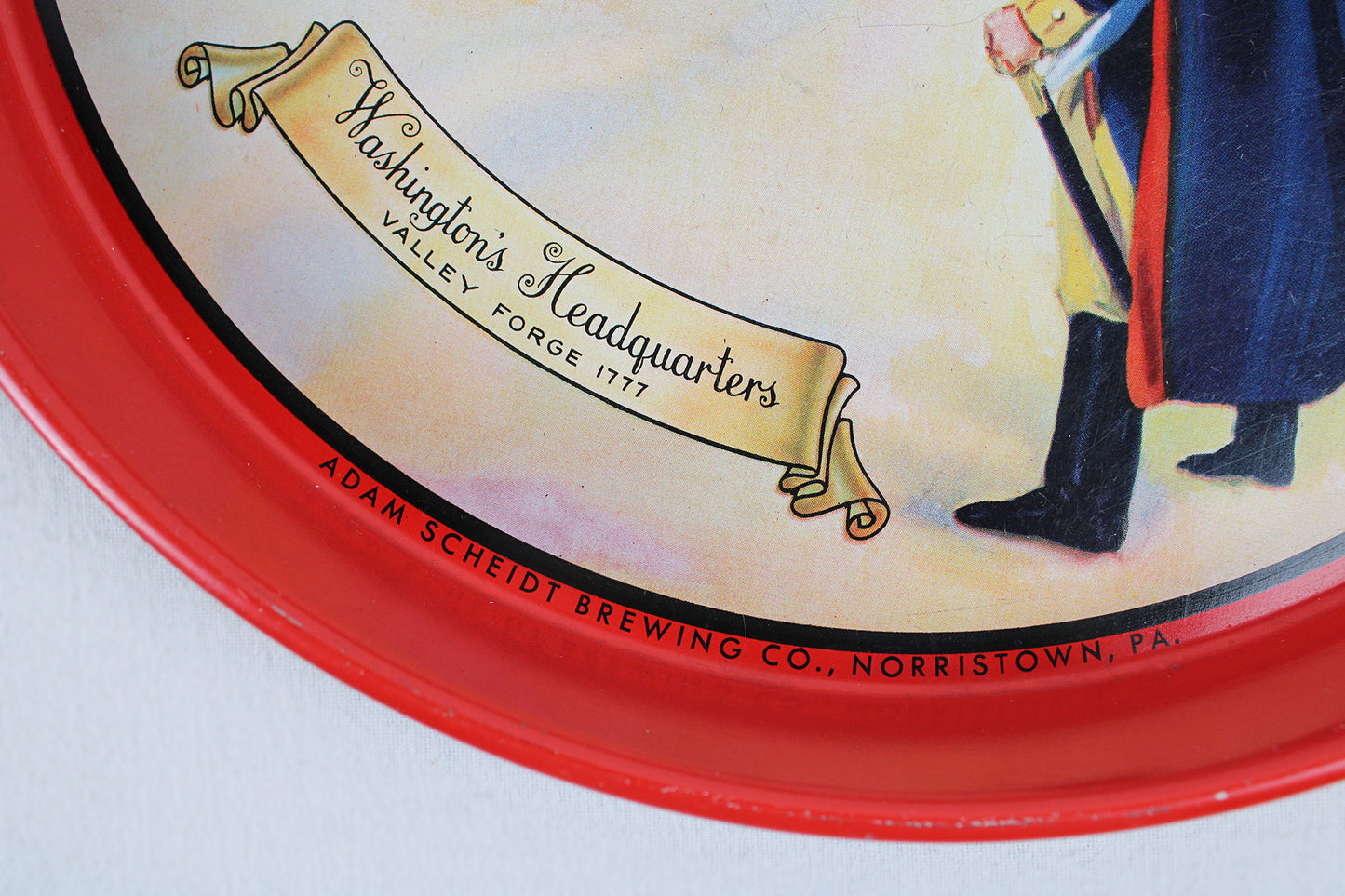 Scheidt’s Valley Forge Brewing “Washington’s Headquarters 1777” Bar / Serving Tray