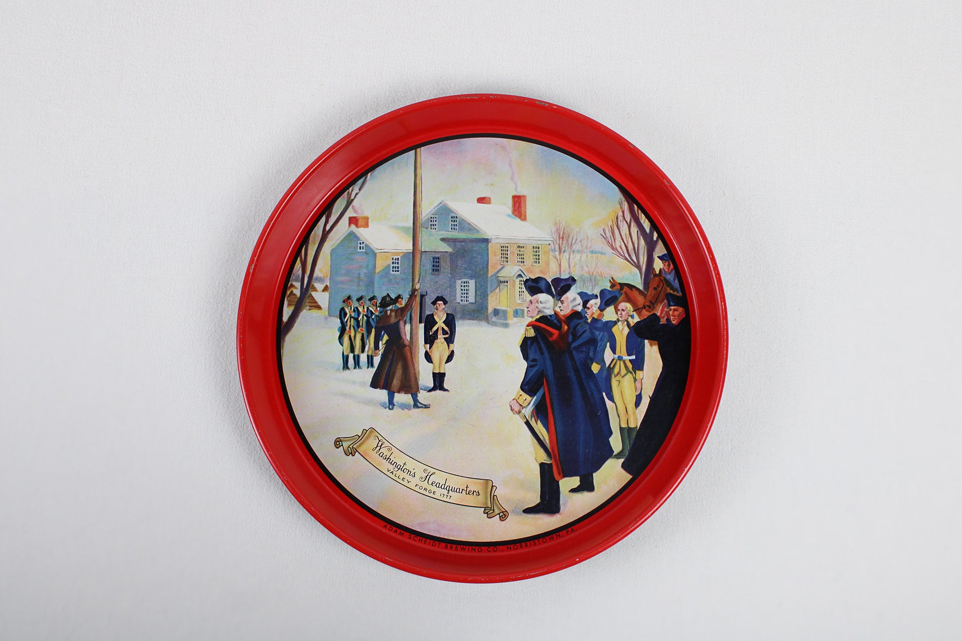 Scheidt’s Valley Forge Brewing “Washington’s Headquarters 1777” Bar / Serving Tray