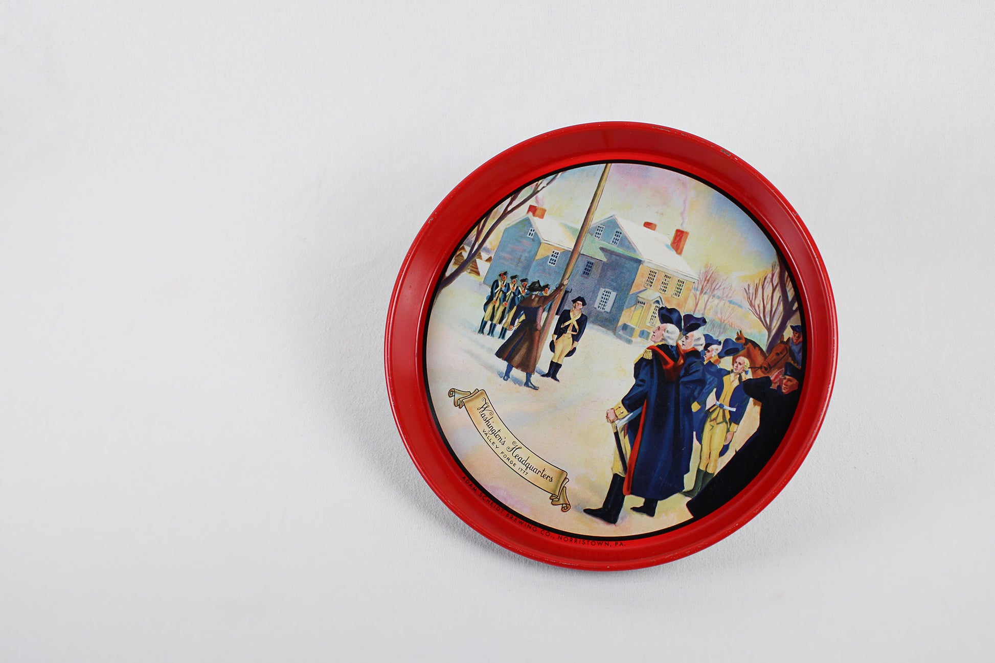 Scheidt’s Valley Forge Brewing “Washington’s Headquarters 1777” Bar / Serving Tray