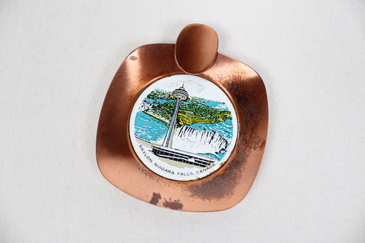 Skylon, Niagara Falls, Canada Small Copper Ashtray Souvenir