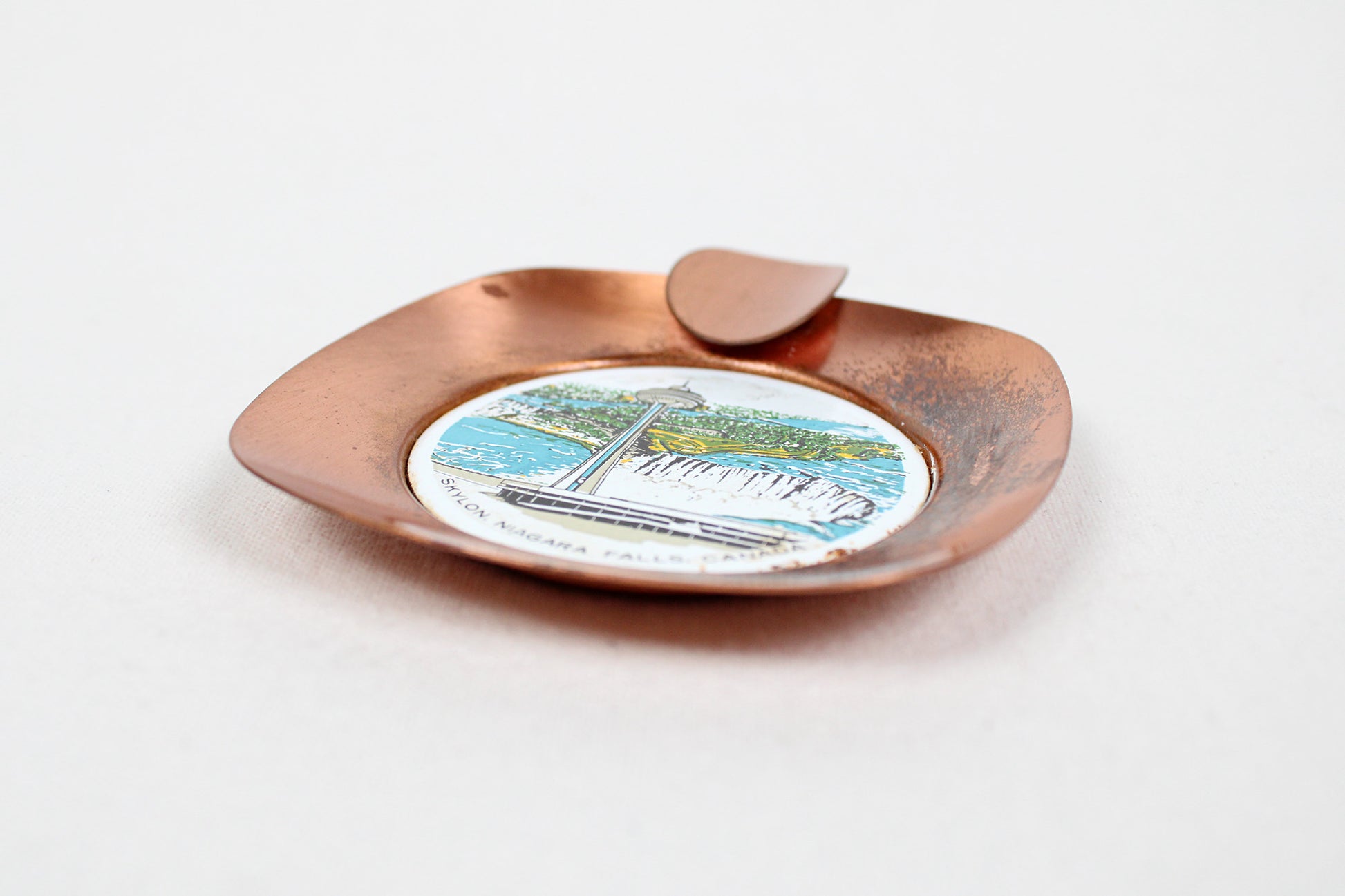Skylon, Niagara Falls, Canada Small Copper Ashtray Souvenir