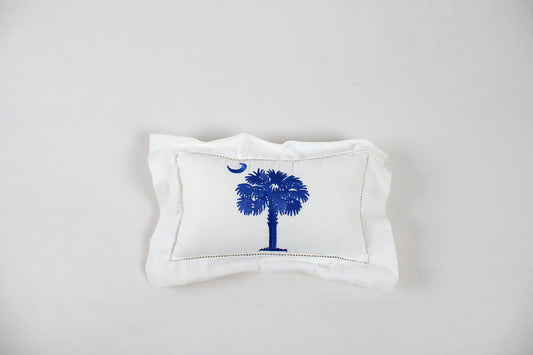 South Carolina Palmetto Tree and Crescent Decorative Toss Pillow
